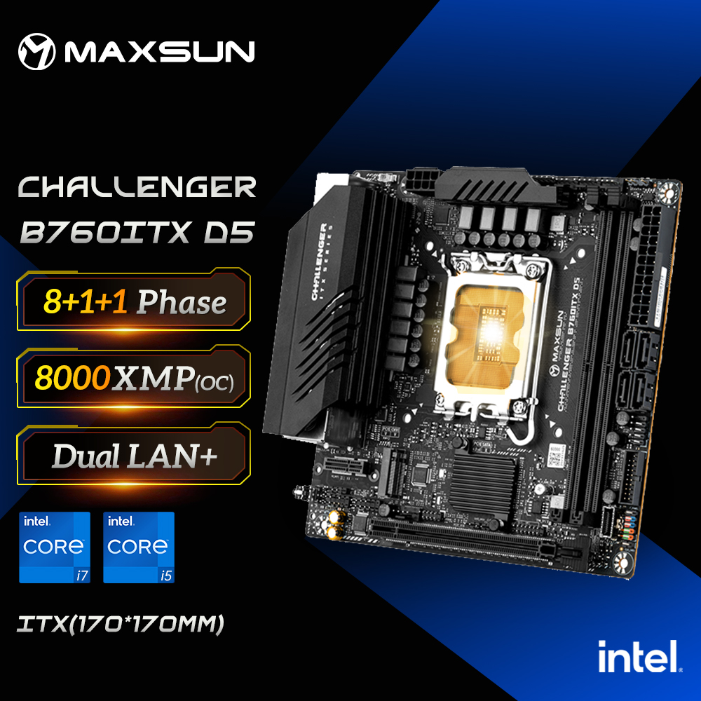 Ddr5 64Gb - MAXSUN Scheda madre di gioco B760ITX